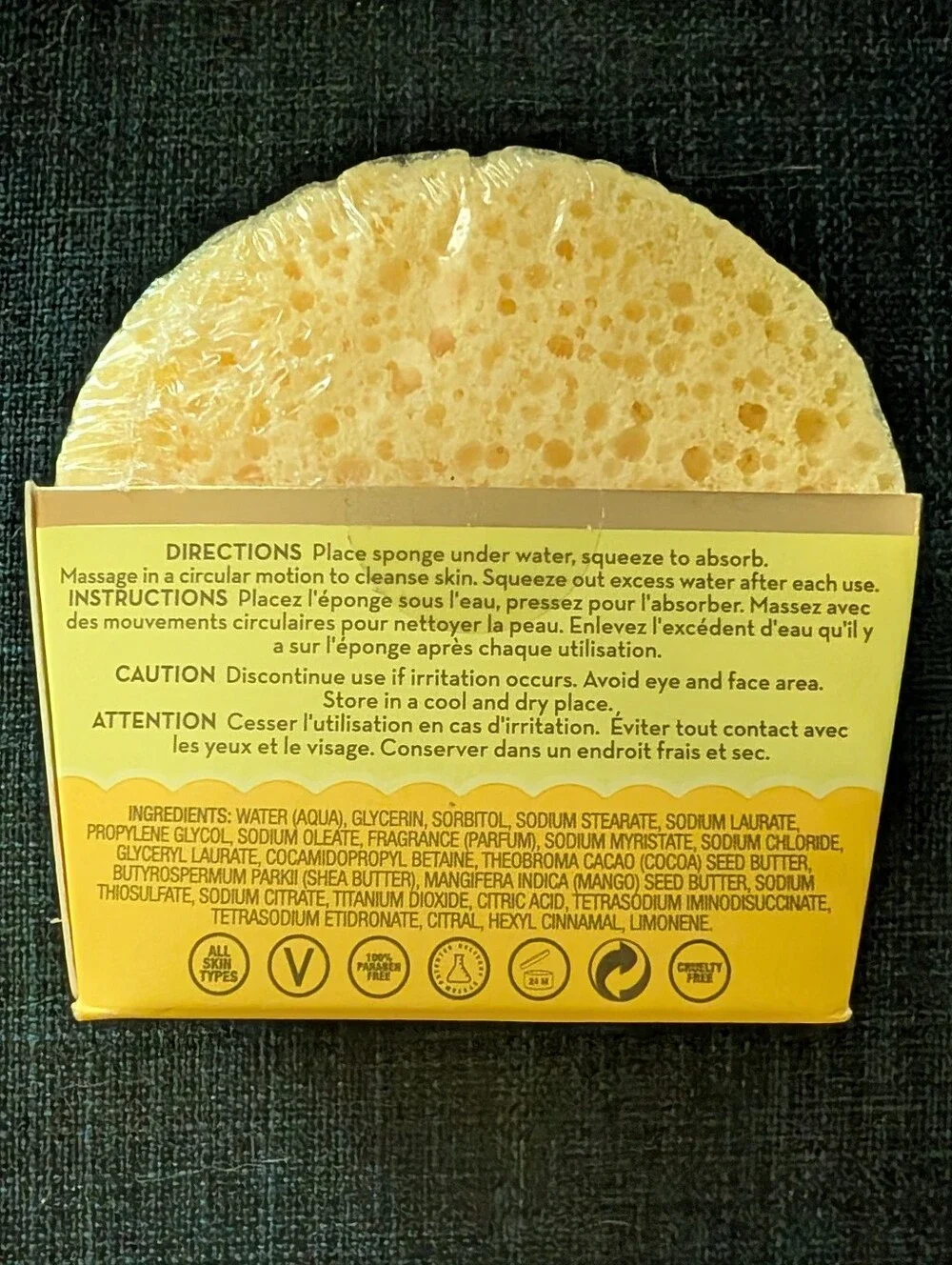 Spongellé Spongélato Limone Body Wash Infused Buffer - Yellow